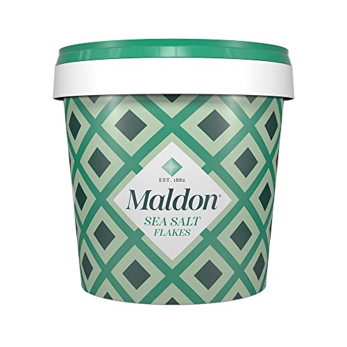 Maldon Salt, Sea Salt Flakes, 20 Oz 570 G, Resealable Tub, Kos