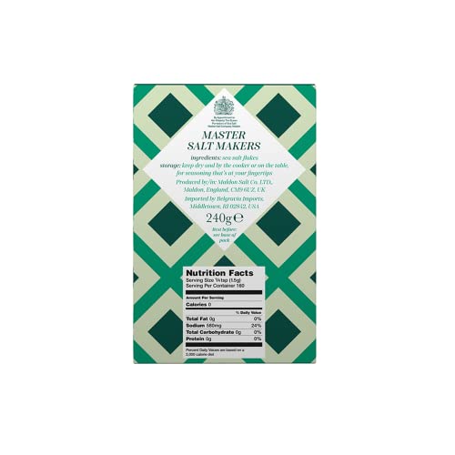 Maldon Salt, Sea Salt Flakes, 8.5 Oz 240 G, Kosher, Natural, H