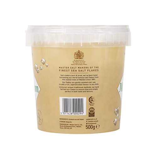 Maldon Salt, Smoked Sea Salt Flakes, 1.1 Oz 500 G, Bulk Tub, K