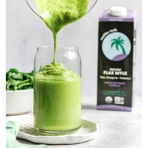 Malibu Mylk Unsweetened Vanilla Organic Flax Milk | Dairy-Free,