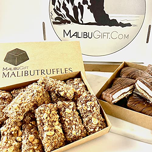 MalibuGift Gourmet English Toffee Candy rolled in Dark Chocolate...