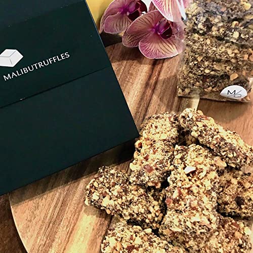 MalibuGift Gourmet English Toffee Candy rolled in Dark Chocolate...
