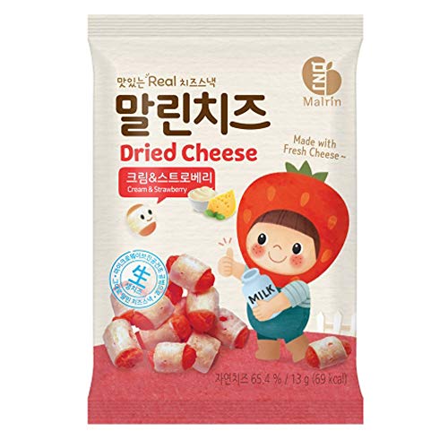 Malrin Dried Cheese Cream &Amp; Strawberry Easy To Eat Snacks For Wh