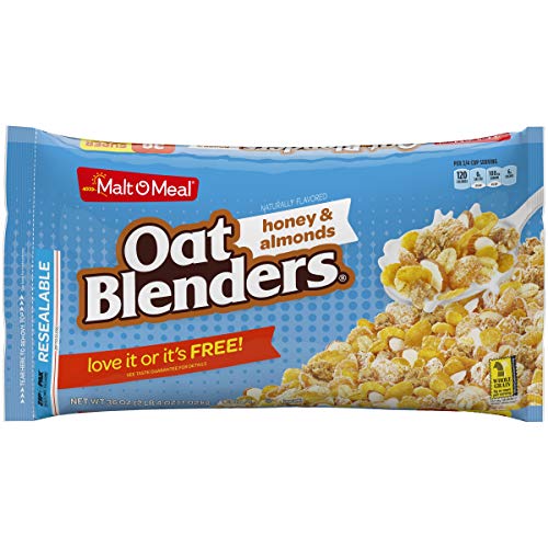 Malt-O-Meal, Honey &Amp; Oat Blenders With Almonds Cereal, 36Oz Bag
