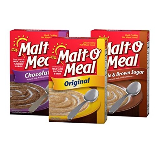 Malt-O-Meal Flavor Bundle Of Three 28 Oz Boxes: Original, Maple