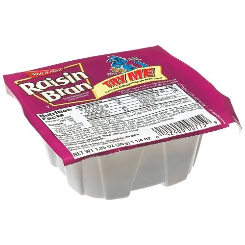 Malt-O-Meal Raisin Bran Cereal, 1.25-Ounce Bowls Pack Of 96