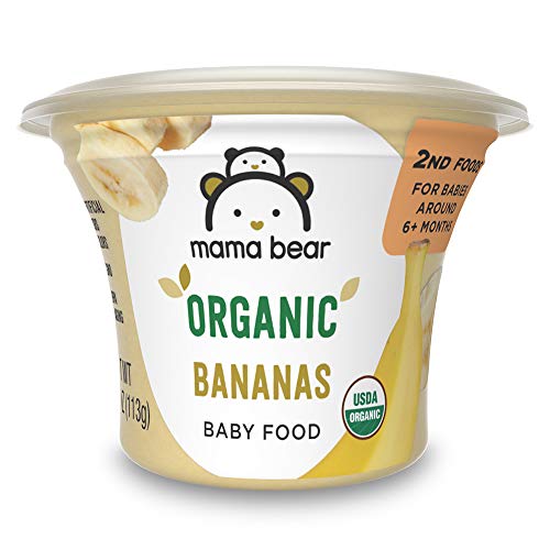 Amazon Brand - Mama Bear Organic Baby Food, Bananas, 4 Ounce Tub