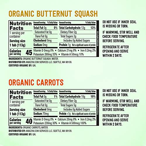 Amazon Brand - Mama Bear Organic Baby Food, Vegetable Variety Pa