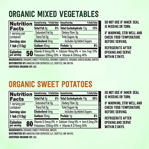 Amazon Brand - Mama Bear Organic Baby Food, Vegetable Variety Pa