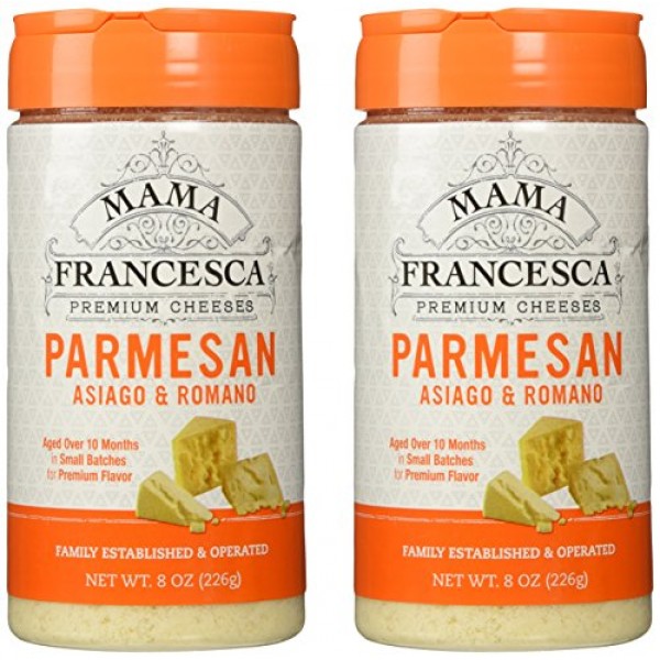 Mama Francesca Parmesan Asiago & Romano Premium Grated Authentic...