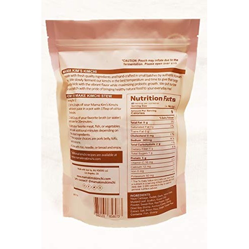 Mama Kims Kimchi - Spicy Napa Cabbage Kimchi 32Oz Pouch Freshly