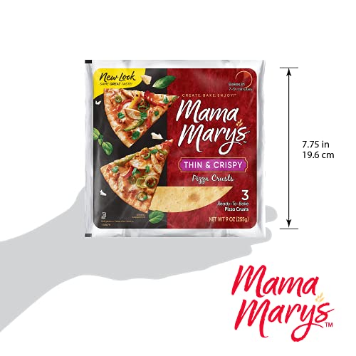 Mama Marys 7 Pizza Crust, Thin, 9 Ounce