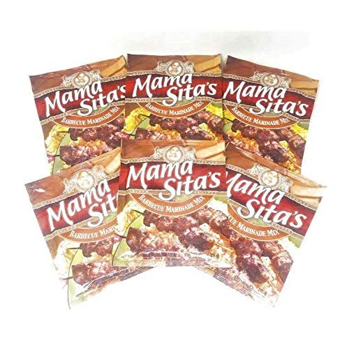 Mama Sitas Barbecue Marinade Mix, Six6 Pack, 1.76 Oz50G