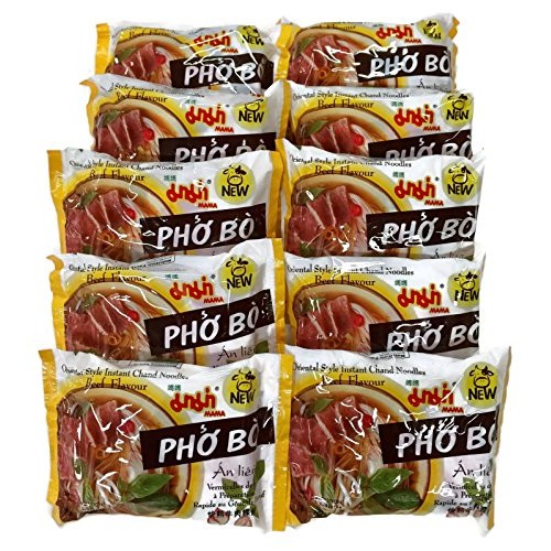 Instant Chand Noodle Soup, 1.94 Oz. Packets Set Of 10 Beef P