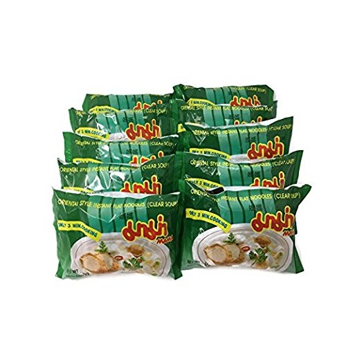 Instant Flat Noodle Soup, 1.75 Oz. Packets Set Of 10 Clear Soup