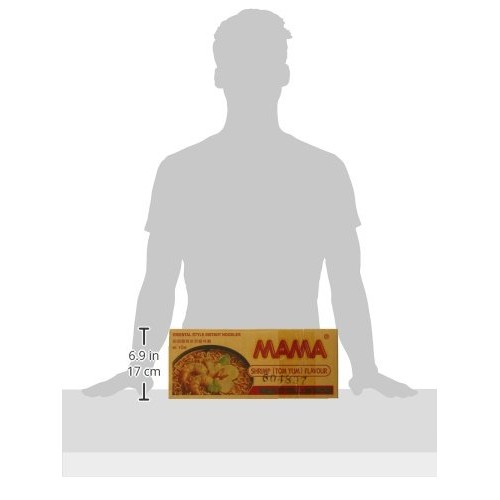 Mama Instant Noodle, Tom Yum Shrimp Spicy Flavor, 3.17 Ounce Pa
