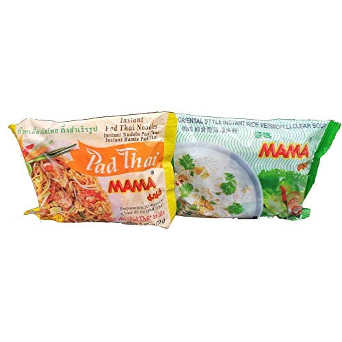 Mama Noodles Ramen Style Instant Pad Thai Noodles And Rice Noodl