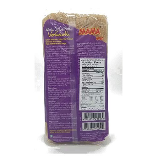 Mama Whole Grain Brown Rice Vermicelli 2 Pack - 200 G 7.05 Oz