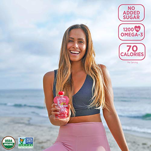 Mamma Chia Organic Prebiotic Squeeze Snack, Strawberry Lemonade,