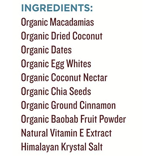 Macadamia Coconut Bar- Organic, Paleo, Gluten Free and Raw by Ma...