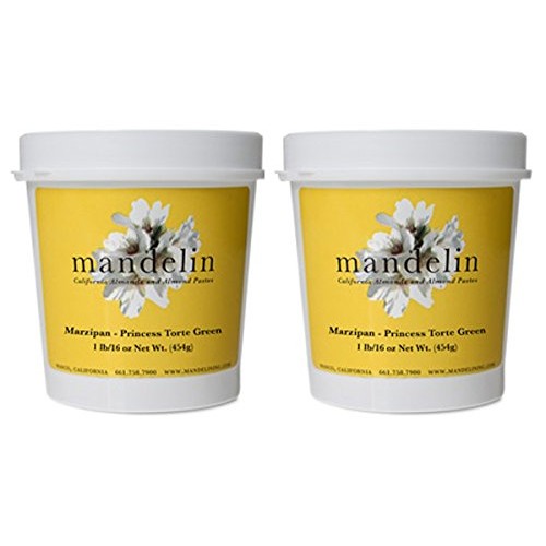 Mandelin Princess Torte Green Marzipan Modeling Paste, 33% Almon