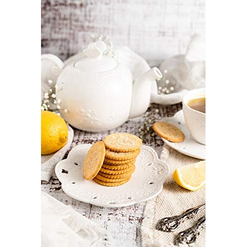 Mandys Cookie Thins, Zesty Lemon, 4.6 Ounce Pack Of 6