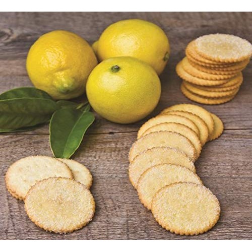 Mandys Cookie Thins, Zesty Lemon, 4.6 Ounce Pack Of 6