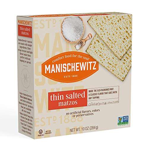 Manischewitz Thin Salted Matzo, 10 Ounce - 12 Per Case.