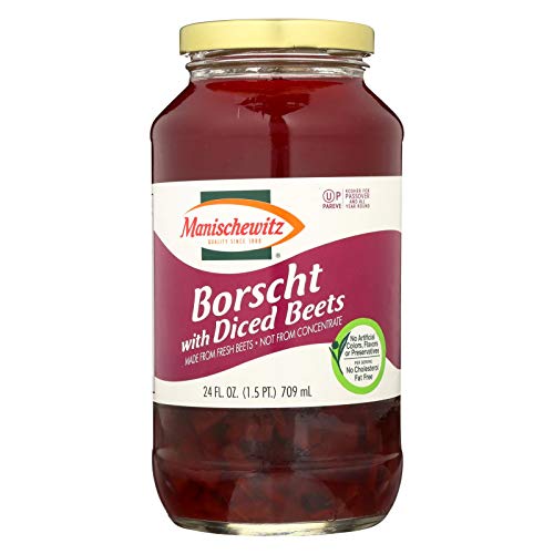 Manischewitz Borscht With Diced Beets, 24 Ounce Pack Of 12