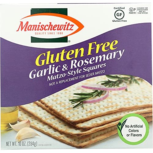 Manischewitz Gluten Free Garlic Rosemary Matzo-Style Squares, 10