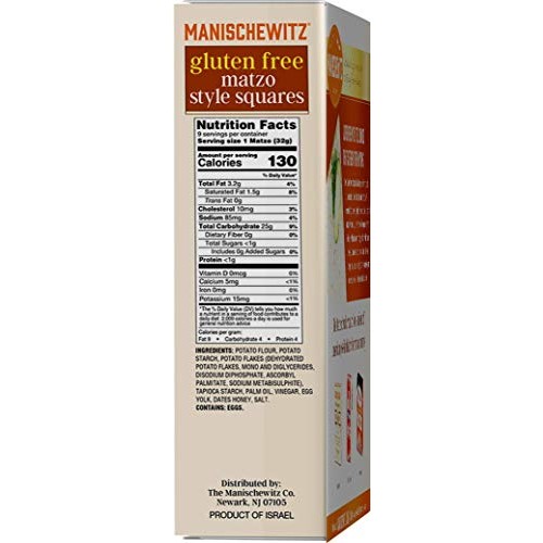 Manischewitz All Natural Gluten-Free Matzo Style Squares, 10 Oun