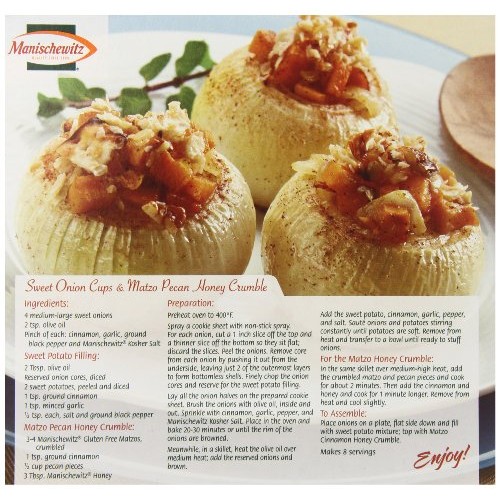 Manischewitz All Natural Gluten Free Matzo Style Squares, 10 Ounce