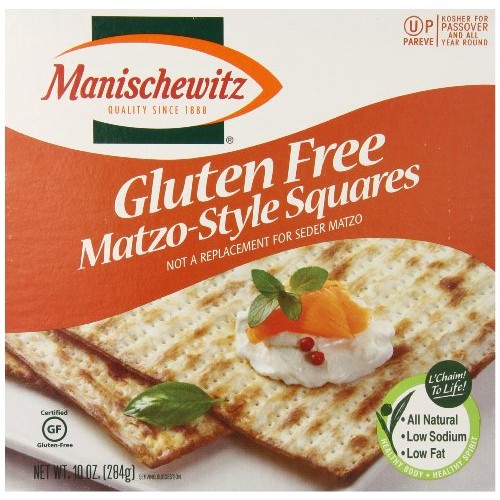 Manischewitz All Natural Gluten Free Matzo Style Squares, 10 Ounce