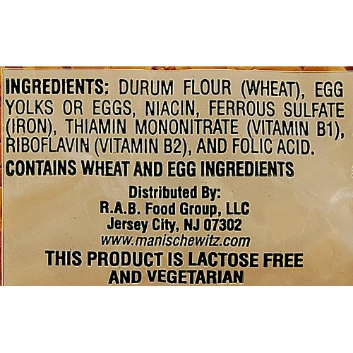 Manischewitz Egg Flakes Premium Enriched Egg Noodles 12Oz Pack