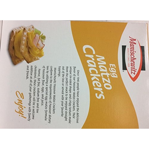 Manischewitz Egg Matzo Crackers Kosher For Passover 8 Oz. Pack O