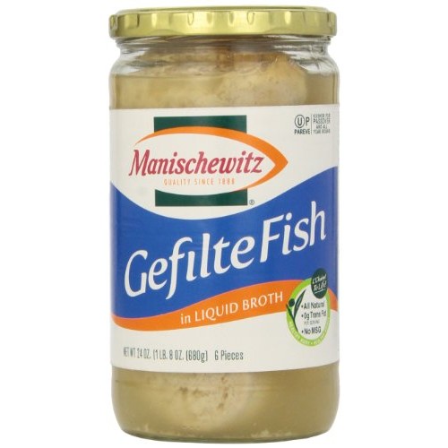 Manischewitz Gefilte Fish In Liquid Broth, 24 Oz