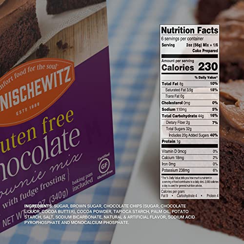 Manischewitz Gluten Free Chocolate Brownie Mix With Fudge Frosti...