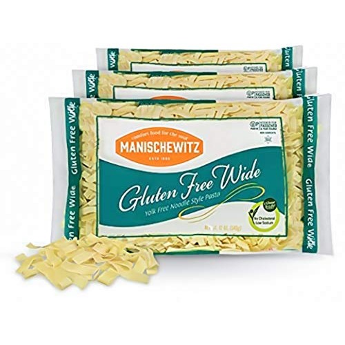 Manischewitz Gluten Free Wide Egg Noodles 3 Pack Yolk Free, Ko