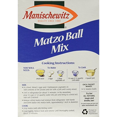 Manischewitz Kosher For Passover Matzo Ball Mix, 5-Ounce Boxes