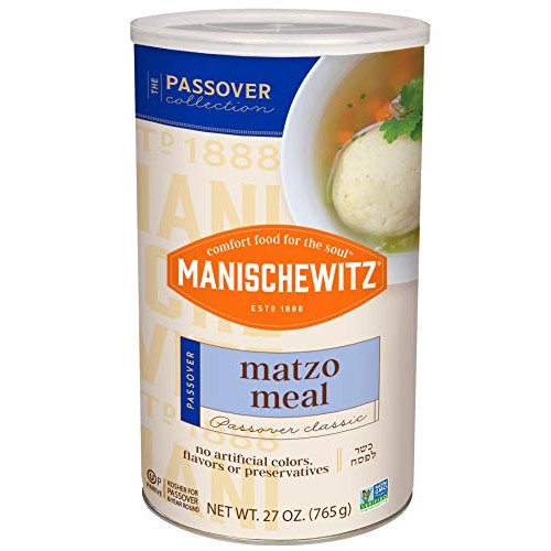 Manischewitz Matzo Meal, 27 Ounce Resealable Canister Kosher F