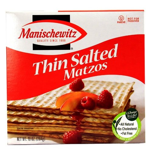 Manischewitz Matzos Thin Salted -- 10 Oz - 2 Pc
