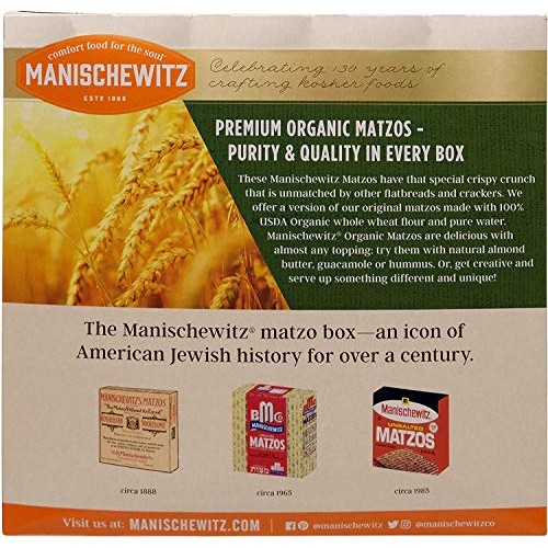 Manischewitz Organic Matzos Kosher For Passover 10Oz. Pack Of 3.