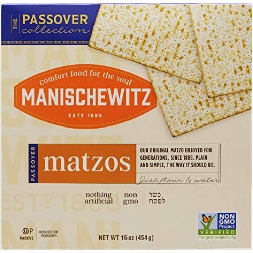 Manischewitz Passover Matzos Crackers, Fresh and Crispy Matzah.