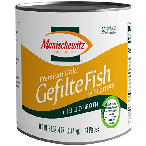 Manischewitz Premium Gold Gefilte Fish, 14 Pieces In Jelled Br
