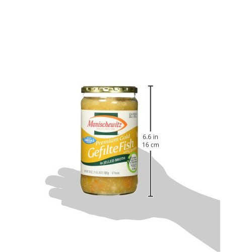 Manischewitz Premium Gold Gefilte Fish, 24 Oz