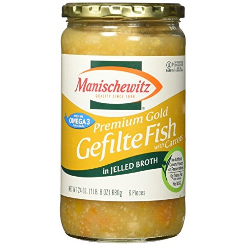 Manischewitz Premium Gold Gefilte Fish, 24 Oz