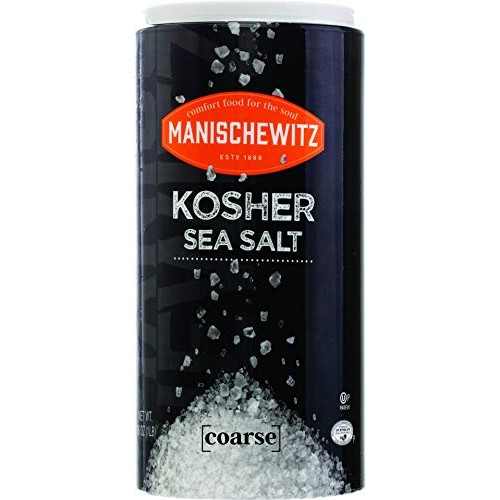 Manischewitz Premium Kosher Salt, Coarse Sea Salt, 16Oz 2 Pack