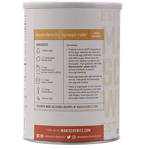 Manischewitz Pure Potato Starch, 16Oz 1Lb Resealable Container