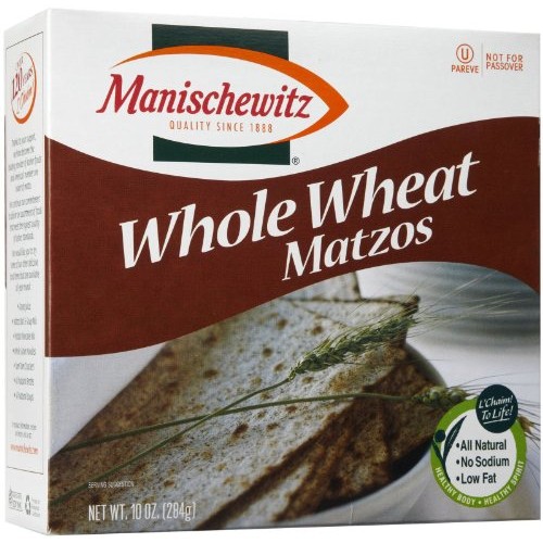 Manischewitz Whole Wheat Matzos Kosher For Passover 10 Ounce P