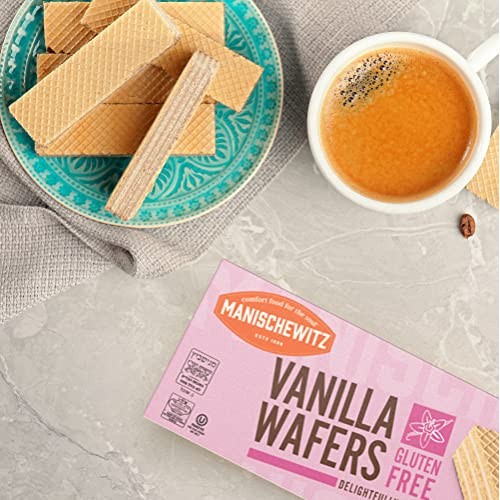 Manishewitz Gluten Free Vanilla Wafers, 7oz 3 Pack Crispy Wafe...